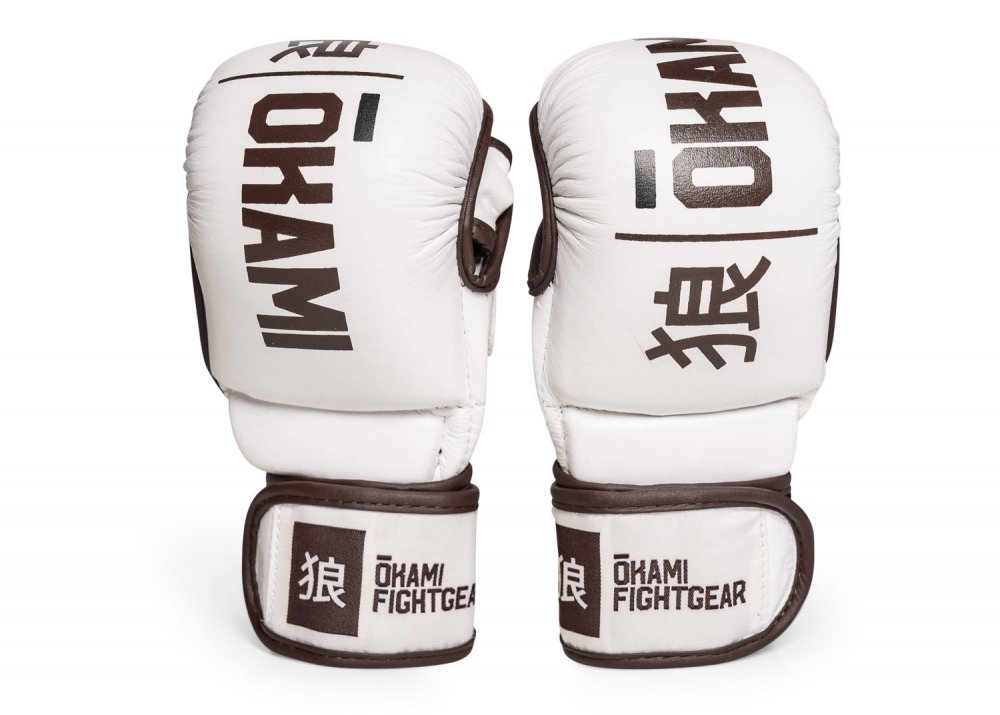 Okami fightgear MMA Hi-Pro Sparring Gloves Blanc